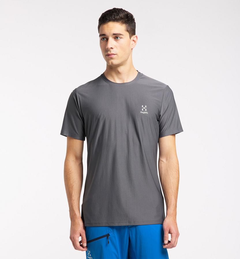 Haglöfs Mens L.I.M Tech T-Shirt Black New Zealand 94376MBOL